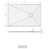 Obrazek Brodzik prostokątny Opal 160/90/2.6 czarny