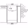 Obrazek Zlewozmywak stalowy jednokomorowy Rondo EC 192 FI435 plus syfon
