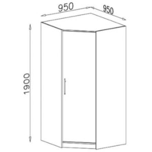Obrazek Szafa Smart Sr4 1dn Grafit