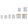 Obrazek Front kuchenny STILO biały mat/biały front zm 713x596