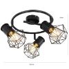 Obrazek Lampa 54017-3 Czarny drut LS3