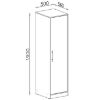 Obrazek Szafa Smart Sr5 1d Grafit