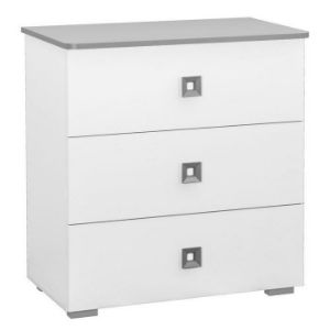Komoda Bb05 Biały/Popiel