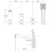 Obrazek Bateria wannowa 4-otworowa czarna Parma