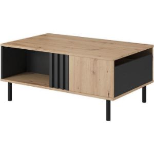 Obrazek Stolik Kawowy Madis F Dąb Artisan/Antracyt 