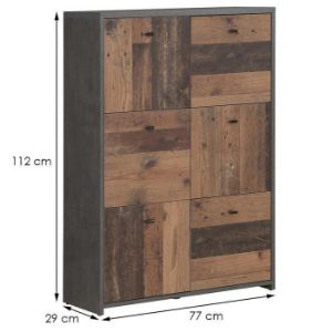 Obrazek Komoda Best Chest Old Wood Vin/Beton