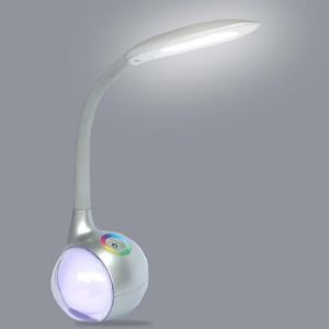 Lampka biurkowa Celebes LED srebrna LB