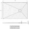 Obrazek Brodzik prostokątny Opal 170/90/2,6 czarny
