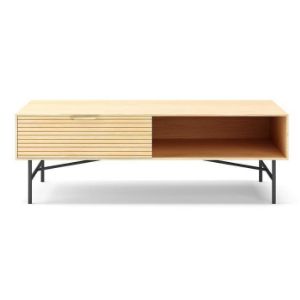 Obrazek Szafka RTV Bassel 2519 120X60X40 naturalny/czarny