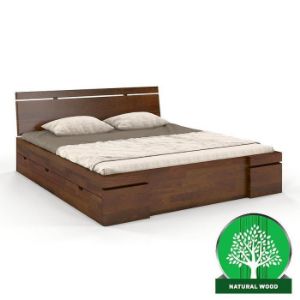 Obrazek Łóżko sosnowe Skandica Sparta maxi+sz 140X200 orzech 