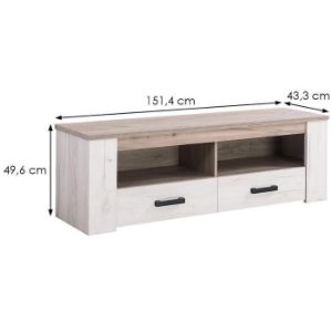 Obrazek Szafka RTV Kent 150 biały dąb 11008807