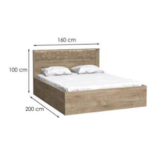 Obrazek Łóżko Natural N-17 160 plus podnośnik bez materaca kratka RI