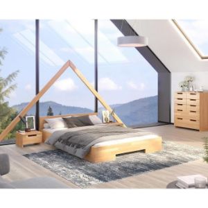 Obrazek Łóżko drewniane bukowe Skandica Spectrum niskie 120x200 naturalny