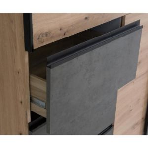 Obrazek Szafa Winn 2 200 cm Dąb Artisan/Beton