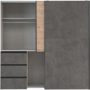 Obrazek Szafa Winn 2 200 cm Dąb Artisan/Beton