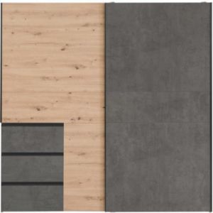 Obrazek Szafa Winn 2 200 cm Dąb Artisan/Beton