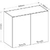 Obrazek Szafka kuchenna Wiktoria Chamonix/Legno 80G-72