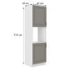 Obrazek Szafka kuchenna Stilo claygrey/biały 60dp/210 2f