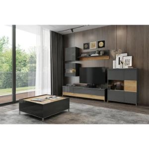 Obrazek Witryna Onyx V90-2KS/ON anthracite/pacific walnut
