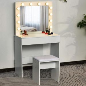 Obrazek Toaletka Malmo + led biała