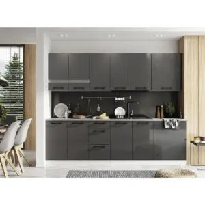 Kuchnia Oscar 260 Antracyt Połysk Bb