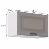 Obrazek Szafka kuchenna Stilo claygrey/biały 60gu/36 1f