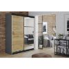 Obrazek Szafa Retro 138 5L grafit / front craft