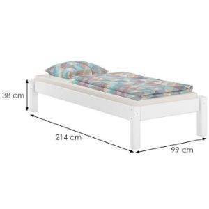 Obrazek Łóżko Dora 90x200 sosna bejca biała 