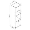 Obrazek Szafka kuchenna Oscar D60pk Mv 2133 Pl antracyt połysk/biały 