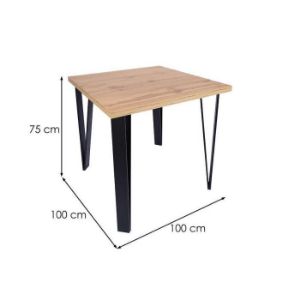 Obrazek Stół Karlos 100x100 dąb wotan