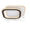 Obrazek Plafon 48018-30 Czarno-beżowy PL