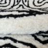 Obrazek Dywan Shaggy Sonic 0.8/1.5 Psr-13571 ivory/black