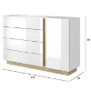 Obrazek Komoda Arco D4S biały+dąb grandson
