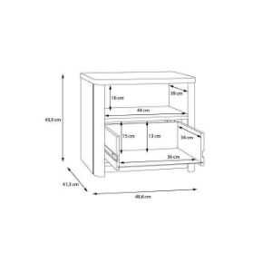 Obrazek Szafka nocna Surfinio SFNK011-M378
