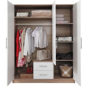 Obrazek Szafa Smart SR3 100 cm dąb sonoma/biały