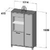 Obrazek Witryna L Trondheim 2D TDHV622L Dąb Artisan
