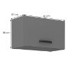 Obrazek Szafka kuchenna NESSA antracyt 60gu-36 1f