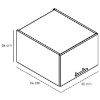 Obrazek Szafka Kuchenna Bono W50okgr / 560 Dąb Lefkas/Biały