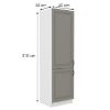 Obrazek Szafka kuchenna Stilo claygrey/biały 60lo/210 2f