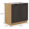 Obrazek Szafka kuchenna STILO grafit mat/artisan 80d 2f bb
