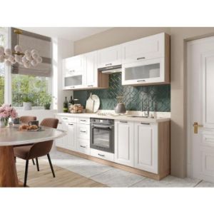 Obrazek Kuchnia Smart 260 C Plus Z Blatem Sonoma/Biały Mat