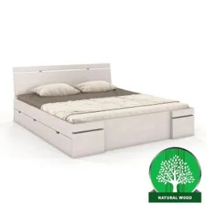 Łóżko sosnowe Skandica Sparta maxi+sz 180X200 biały 