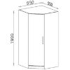 Obrazek Szafa Smart SR4 95 cm dąb sonoma/biały