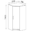 Obrazek Szafa Smart SR4 95 cm dąb sonoma/biały
