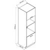 Obrazek Szafka Kuchenna Zoya D60pk Mv 2133 Pl Biały Groszek/Biały