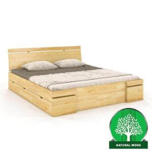 Łóżko sosnowe Skandica Sparta maxi+sz 120X200 naturalny 