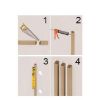 Obrazek Lamele ścienne 3D czarny mat 30x40x2750mm