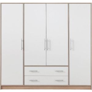 Szafa Smart SR1 200 cm dąb sonoma/biały