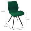 Obrazek Krzesło Quebec 80112a Dark Green