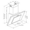 Obrazek Okap WK-4 Nero 60 cm czarny